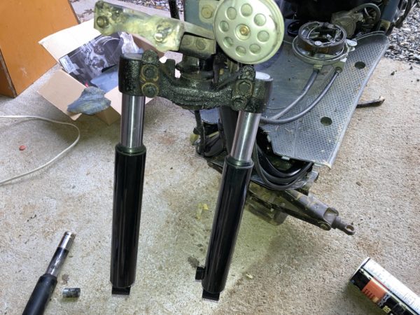 DioFit林道激走仕様を作る「前後サスペンション交換編」AF27