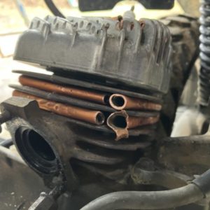 DioFit林道激走仕様を作る「前後サスペンション交換編」AF27